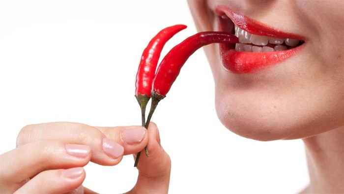 eating spicy